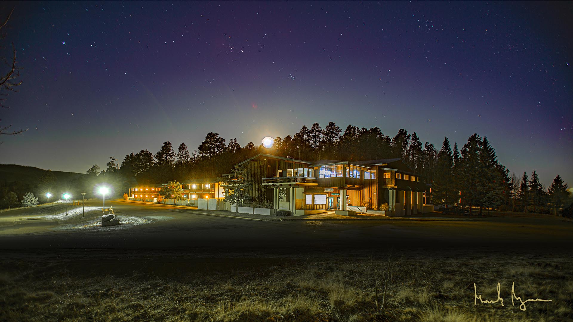 Ski Lodge at White Mountain Apache Tribe Sunrise Park photo by Mark Gorzen